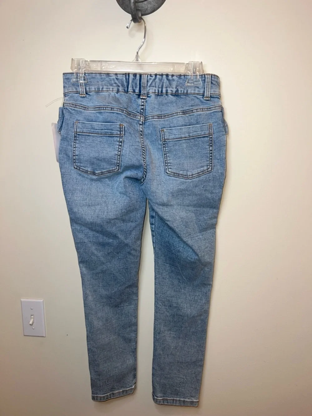 Love Trends Bow Pocket Capri Skinny Jeans Light Wash Size 3 NWT - Picture 2 of 10